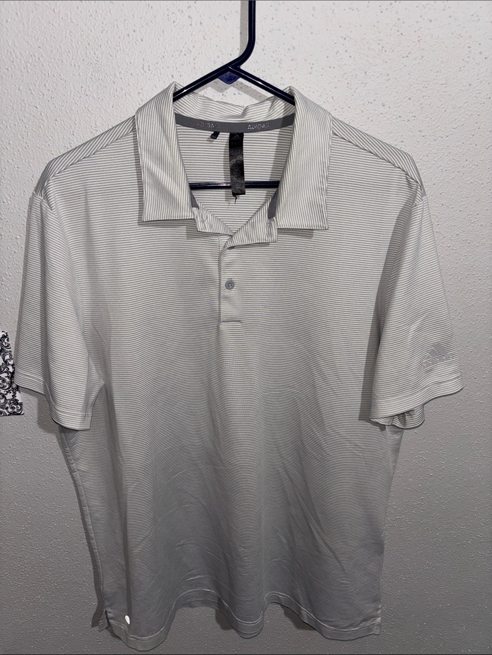 Adidas Ultimate365 Ottoman Stripe Polo (size Large)
